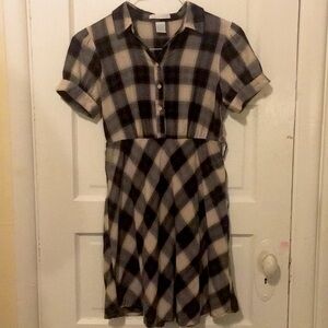 Gingham A-Line Dress